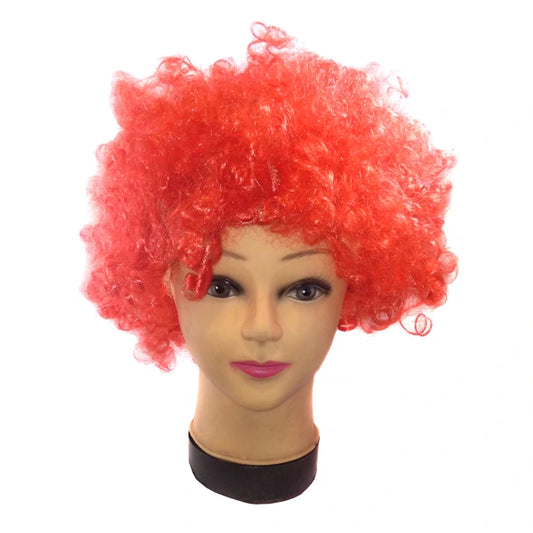 Peluca Afro Roja x 1 Uni