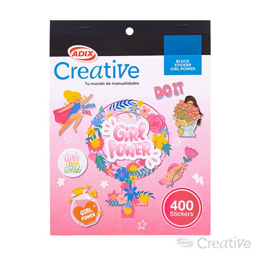 Block Stickers Girl Power 400 Unid Creative