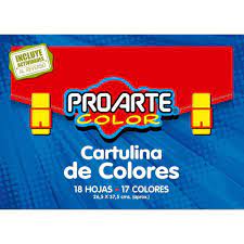 Carpeta Con Papel Cartulina 18 Pliegos 15 Colores Rhein