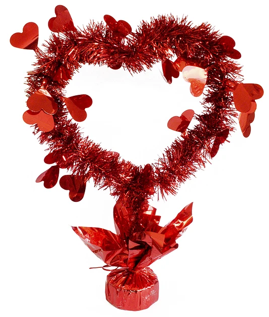 Centro De Mesa Corazón Grande X 1 Uni