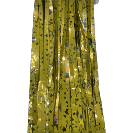 Cortina Metálica Estrella 100 x 200 cm Amarillo