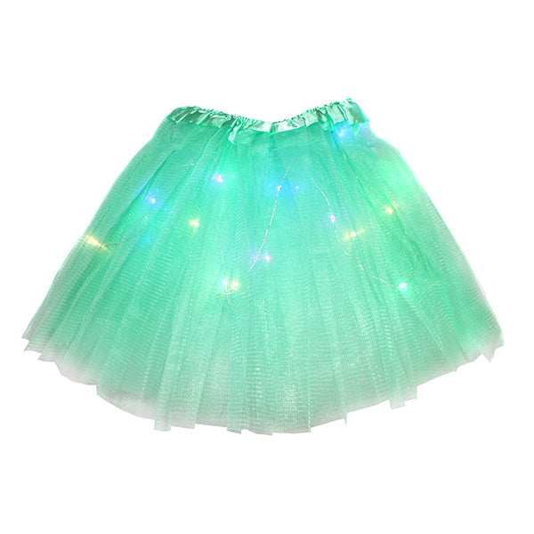 Falda Tutú Led Menta X 1 Uni