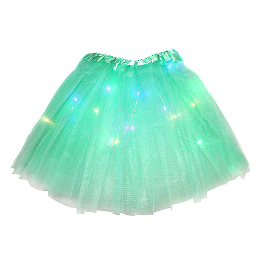 Falda Tutú Led Menta X 1 Uni