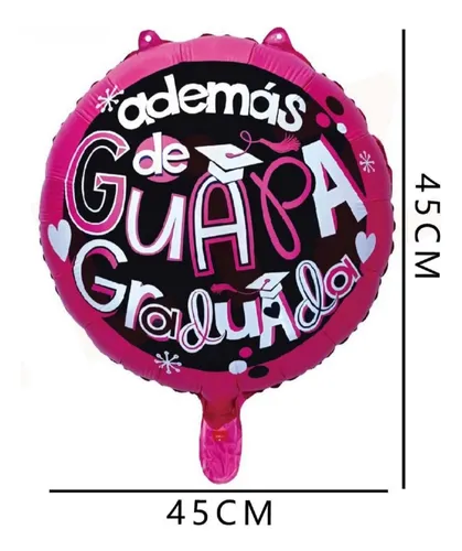 Globo Metalizado Guapa Graduada 18" x 1 Uni