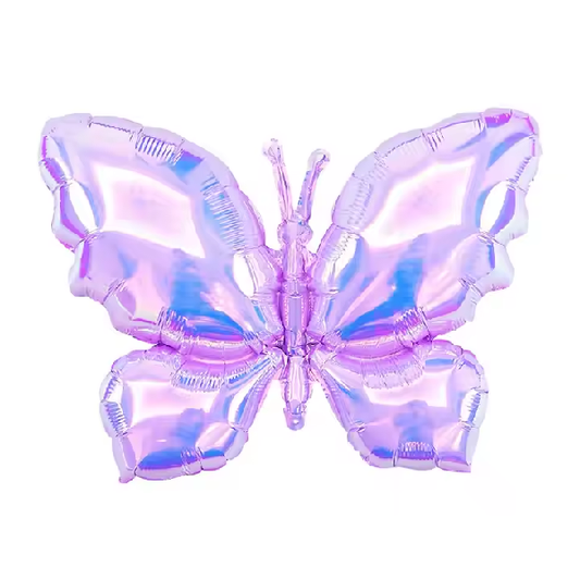 Globo De Mariposa Morado Tornasol x 1 Uni