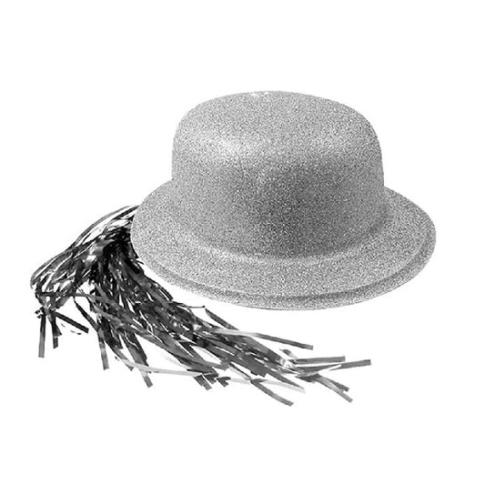 Gorro Glitter con Pelo Plateado