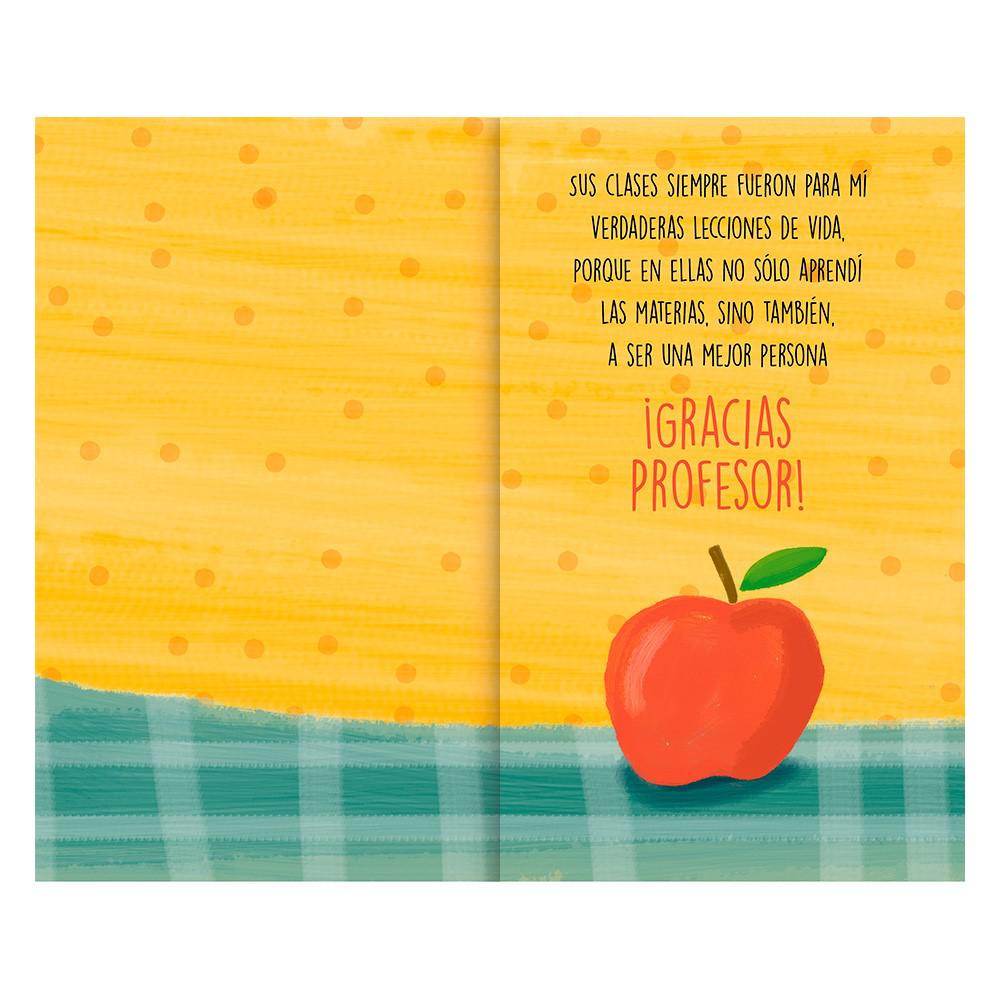 Tarjeta saludo Profesor