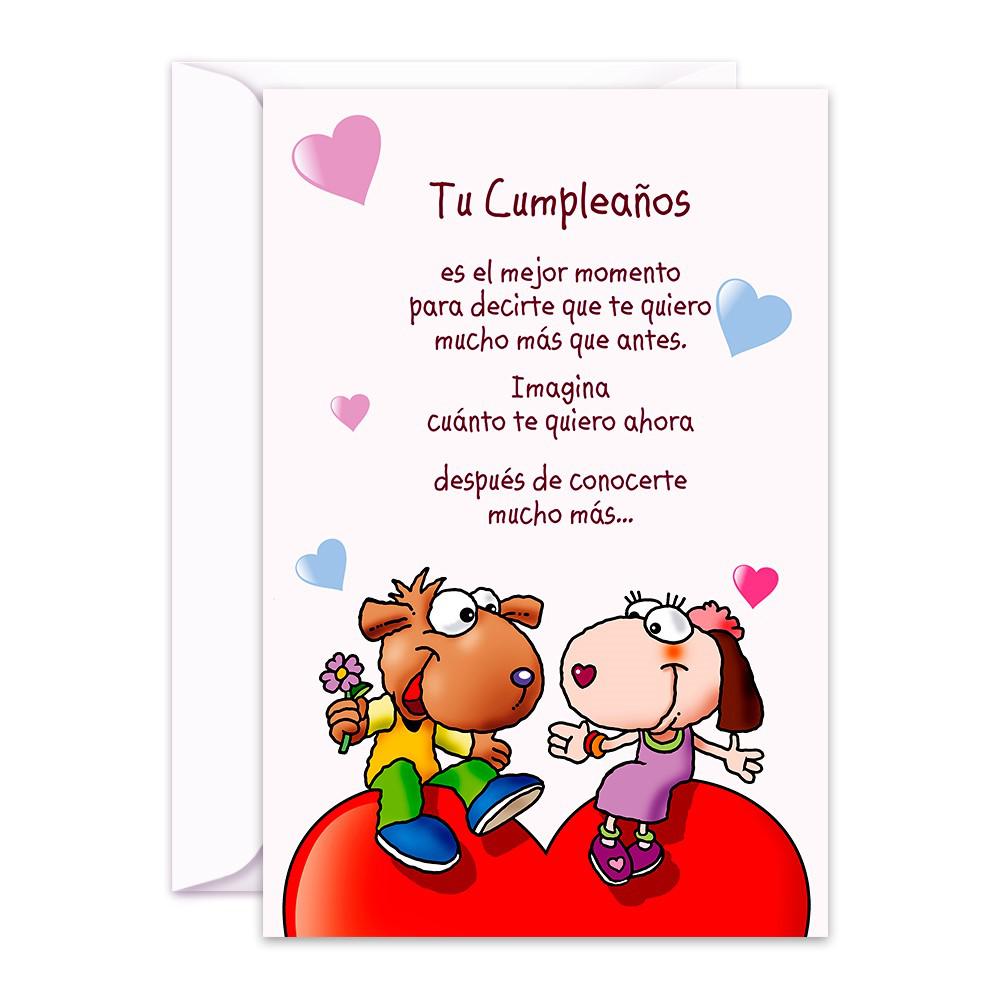 Tarjeta Cumpleaños Amor