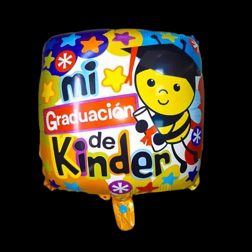 Globo Metalizado Graduación Kinder 45 Cm