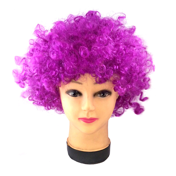 Peluca Afro Morado x 1 Uni