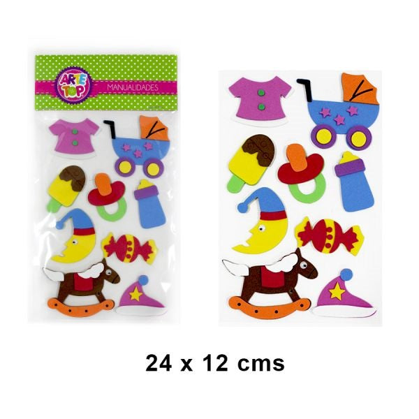 Set Figuras De Bebe Goma Eva Arte Top