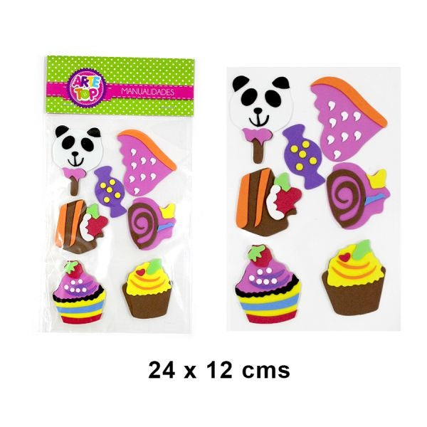 Set Fig. Cupcake Goma Eva Arte Top